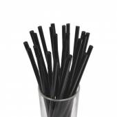 Трубочка для коктейля 0,5х20см черная прямая 250шт/уп КОРОТКАЯ 
