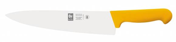 Нож поварской 260/390 мм. Шеф желтый узкое лезвие PRACTICA Icel 24300.3027000.260