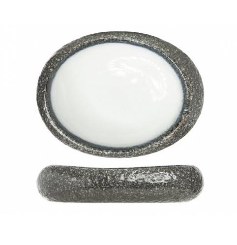 Блюдо овальное 240х210х55мм Seа Pearl Cosy&Trendy гранит/белый 9632359 Блюдо овальное 240х210х55мм Seа Pearl Cosy&Trendy гранит/белый 9632359