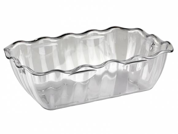 Салатник 4л 330х265х80мм с волнистыми краями прозрачный Рс 54614 422108201 /14/ Салатник 4л 330х265х80мм с волнистыми краями прозрачный Рс 54614 422108201 /14/