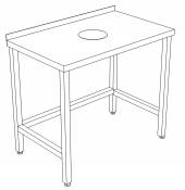 СПО стол производственный для сбора отходов с бортом 2000*500*850 СПО стол производственный для сбора отходов с бортом 2000*500*850