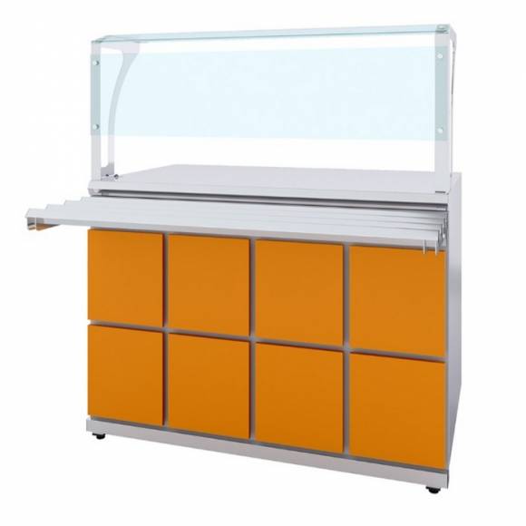 Прилавок нейтральный с верхней полкой Domino Luxstahl ПНП (С) -1200 Premium Прилавок нейтральный с верхней полкой Domino Luxstahl ПНП (С) -1200 Premium