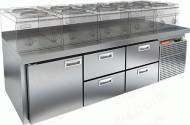 Стол холодильный HICOLD SN 122/TN LT SH 1 дверь 4 ящика Стол холодильный HICOLD SN 122/TN LT SH 1 дверь 4 ящика