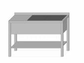 СПП2ВМ стол производственный с полкой и 2-мя ваннами 1900*700*850 гл.350 мм с бортом СПП2ВМ стол производственный с полкой и 2-мя ваннами 1900*700*850 гл.350 мм с бортом