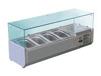 Витрина холодильная для ингредиентов пиццы настольная COOLEQ VRX 1200/380