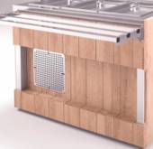 Комплект фасадов лицевой Refettorio (шведский стол островной) 1100-А нерж. столешница