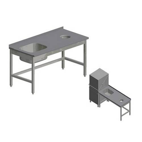 Стол для грязной посуды Kayman для п/м Tatra СПМ-123/1507 правый Стол для грязной посуды Kayman для п/м Tatra СПМ-123/1507 правый