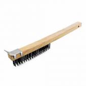 Щетка для чистки гриля с металлической щетиной (щетина 3 см) 35,5 см, P.L. Proff Cuisine BRS-14