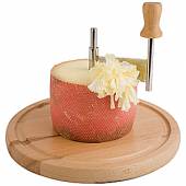 Нож для твердого сыра и шоколада D=22,H=14.5см APS (КНР) на круглой доске, дерево, пластик 50002 Нож для твердого сыра и шоколада D=22,H=14.5см APS (КНР) на круглой доске, дерево, пластик 50002