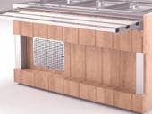 Комплект фасадов лицевой Refettorio (шведский стол островной) 1500-А нерж. столешница