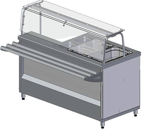 Прилавок-мармит вторых блюд МХМ ПМВЭ15У универсальный 100115008 Прилавок-мармит вторых блюд МХМ ПМВЭ15У универсальный 100115008