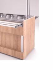 Фасад боковой универсальный Refettorio (шведский стол островной) - А нерж. столешница