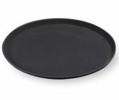 Поднос круглый 40см прорезиненный черный MGSteel 1600CTBl. 45819