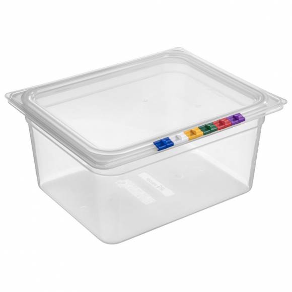 Гастроемкость GN1/2-150 8,9 л. п/п прозрачная с крышкой MGprof 43243