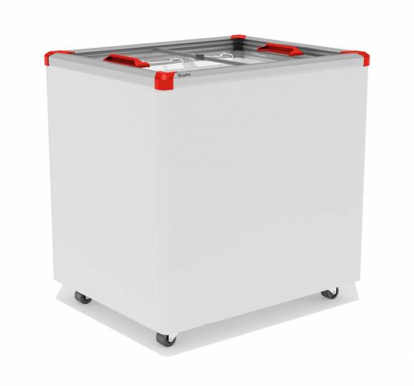 Ларь морозильный Frostor Gellar FG 250 C v25 красный с прямым стеклом Ларь морозильный Frostor Gellar FG 250 C v25 красный с прямым стеклом