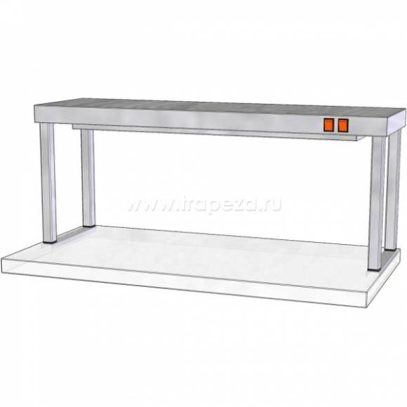 Полка настольная одноярусная с подогревом ТТМ ПНПК1-130/4 97046 Полка настольная одноярусная с подогревом ТТМ ПНПК1-130/4 97046