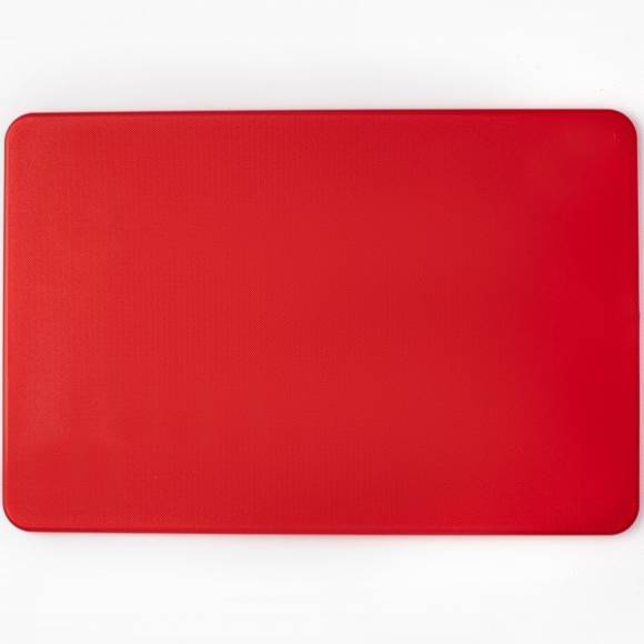 Доска разделочная 450x300x11мм. п/п красная поверхность шагрень MGprof 1710