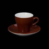 Кофейная пара 190мл Corone Gusto коричневая фк1731 Кофейная пара 190мл Corone Gusto коричневая фк1731