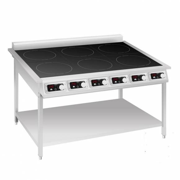Плита индукционная 900 серии INDOKOR IN3500-6PRO шестиконфорочная на подставке