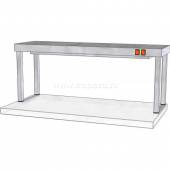 Полка настольная одноярусная с подогревом ТТМ ПНПК1-150/4 97048