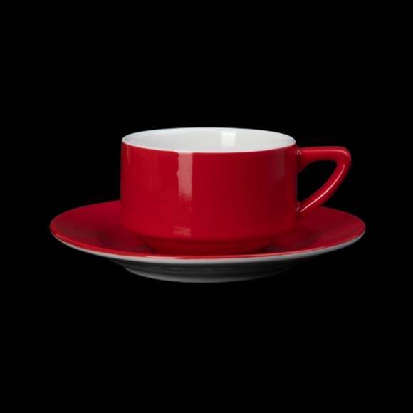 Кофейная пара 190мл Corone Gusto красная фк1738