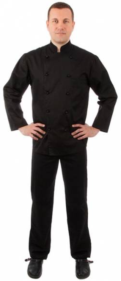 Брюки повара летние р-р 54 черные 00200  со260