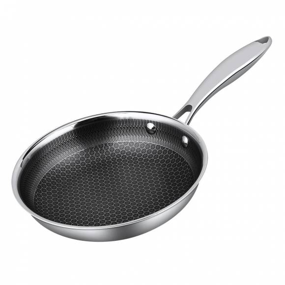 Сковорода 200*45мм, "Honeycombs", нерж. c антиприг. покр.. индукция, ProffCuisine 81280096