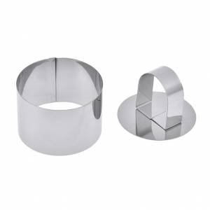 Форма для выкладки/выпечки "Круг" d= 80 h=40мм с прессом 17095 /1/ Форма для выкладки/выпечки "Круг" d= 80 h=40мм с прессом 17095 /1/