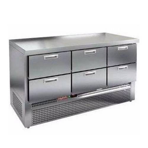 Стол холодильный Hicold SNE 222/TN 6 ящиков (агрегат внизу)