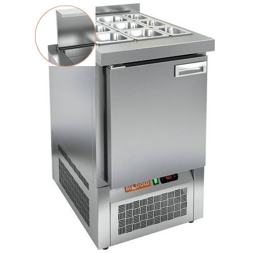 Стол холодильный для салатов (саладетта) Hicold SLE3-1GN с крышкой