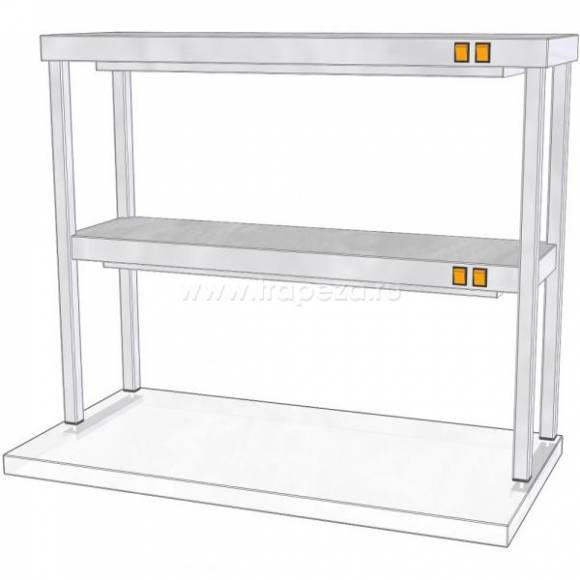 Полка настольная двухъярусная с подогревом ТТМ ПНПК2-090/3 97331 Полка настольная двухъярусная с подогревом ТТМ ПНПК2-090/3 97331