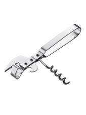 Открывалка для консервных банок 15 см. с штопором, сталь 77008 Открывалка для консервных банок 15 см. с штопором, сталь 77008