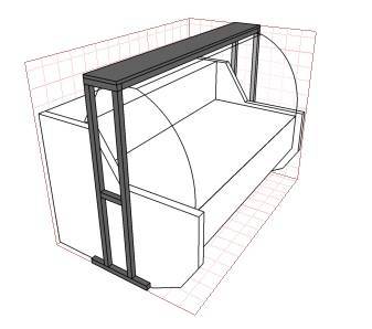 Торговая надстройка над витриной Нова 1.8