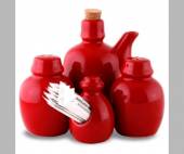 Набор для специй Киото Блэк энд Рэд 23791/92/93/RED  43883