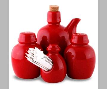 Набор для специй Киото Блэк энд Рэд 23791/92/93/RED  43883