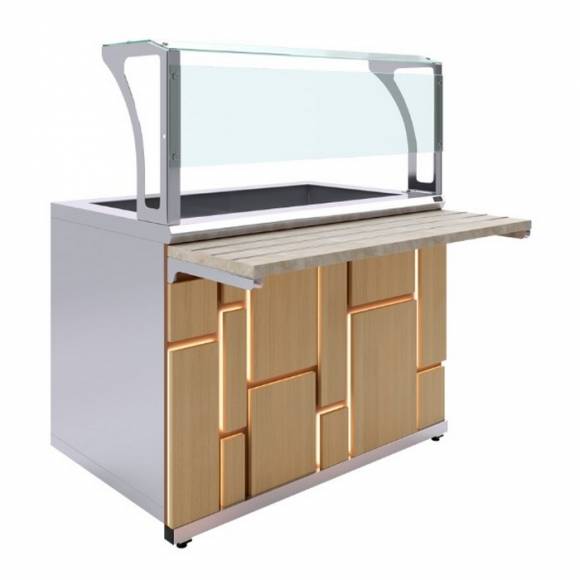 Прилавок холодильный с ванной охлаждаемой Megapolis Luxstahl ПХВ (С)-1200 Premium Прилавок холодильный с ванной охлаждаемой Megapolis Luxstahl ПХВ (С)-1200 Premium