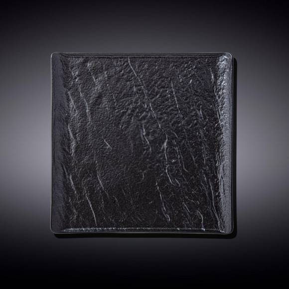 Тарелка 170х170мм квадратная Wilmax WL-661105/A черная /6/48/ Тарелка 170х170мм квадратная Wilmax WL-661105/A черная /6/48/