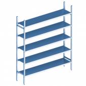 Cтеллажная система Polair LOAD.ME inox 5 ярусов 1000x300x1600