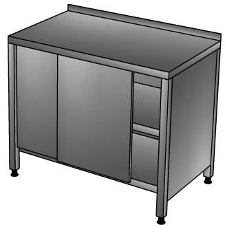 СКП2П Стол-купе производственный с бортом, 2-мя полками 1600*900*850, зашивка сзади и по бокам СКП2П Стол-купе производственный с бортом, 2-мя полками 1600*900*850, зашивка сзади и по бокам