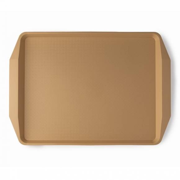 Поднос прямоугольный 42х30см бежевый поверхность классик (106) MGprof 1732