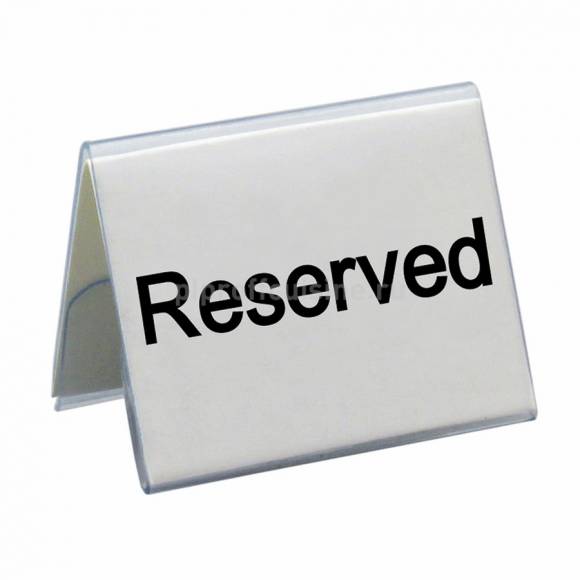 Табличка настольная «Reserved» пластик 5х4см  81200197 TPPR-01 P.L.