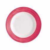 Тарелка суповая 225мм вишневый край Браш H2687 40577 /6/