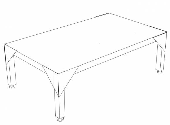 ПС Подтоварник со сплошной поверхностью 900*800*300