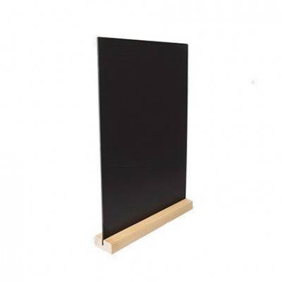 Табличка меловая 210х340мм A4 вертикальная черная на деревянном основании 04FE1001  58097 /1/