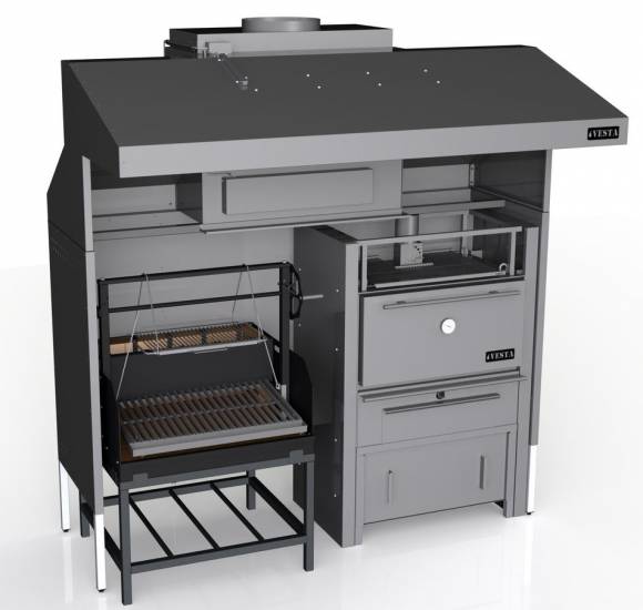 Комплекс Vesta 5. K3-A-M45 (K3, мангал Аргентина, печь-мангал М45)