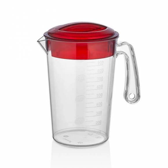 Мерный кувшин 1л с крышкой, п/п прозрачн. GP 77189