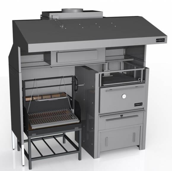 Комплекс Vesta 6. K3-A-M50 (K3, мангал Аргентина, печь-мангал М50) Комплекс Vesta 6. K3-A-M50 (K3, мангал Аргентина, печь-мангал М50)