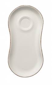 Блюдце для завтрака 250*120 мм фарфор Rita Retro Bonna E100GRM01STB