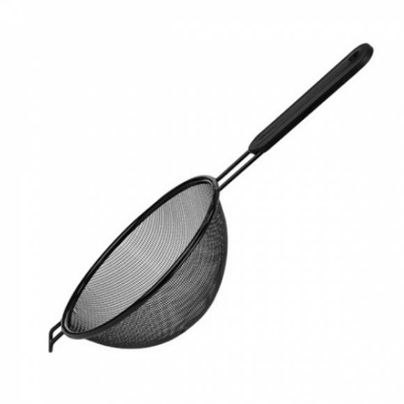 Сито с пласт. ручкой; антиприг.покр.; D=180, H=65, L=380мм; черный Tramontina 11.25.18