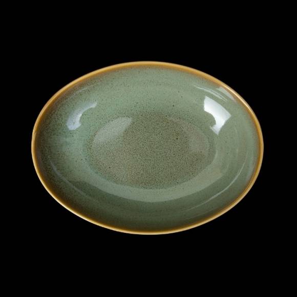 Блюдо овальное 220х165мм  Corone Primavera зеленый фк1753